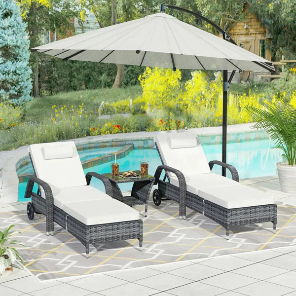 Foster Outdoor Swimming Poolside Lounger