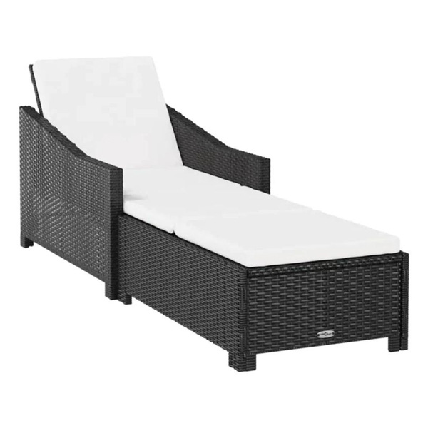 Rafin Outdoor Swimming Poolside Lounger (Black)