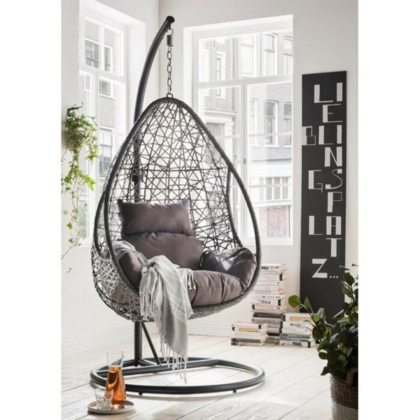 Edmondo Single Seater Hanging Swing With Stand