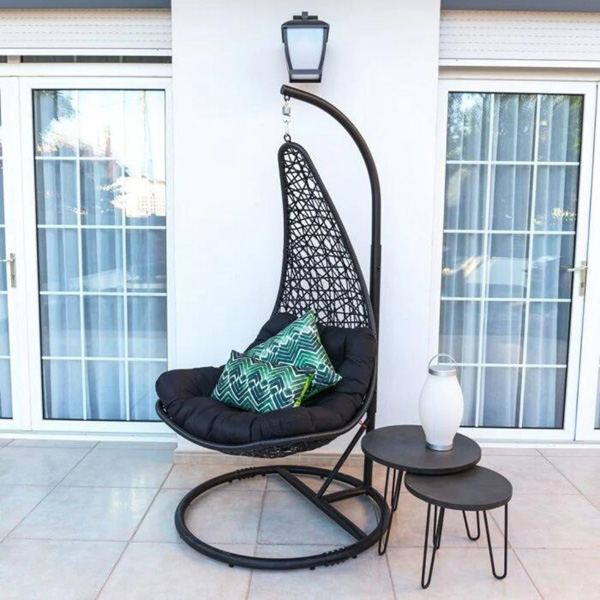 Kasa Single Seater Hanging Swing With Stand